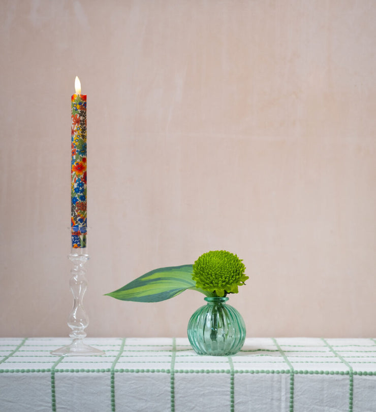 Tinkalink Fabric Wrapped LED Candles x 2 - Wild Bloom