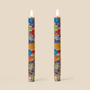Tinkalink Fabric Wrapped LED Candles x 2 - Wild Bloom