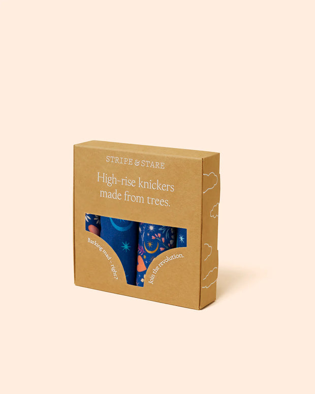 Stripe & Stare Box of High Rise Knickers - Winter Floral