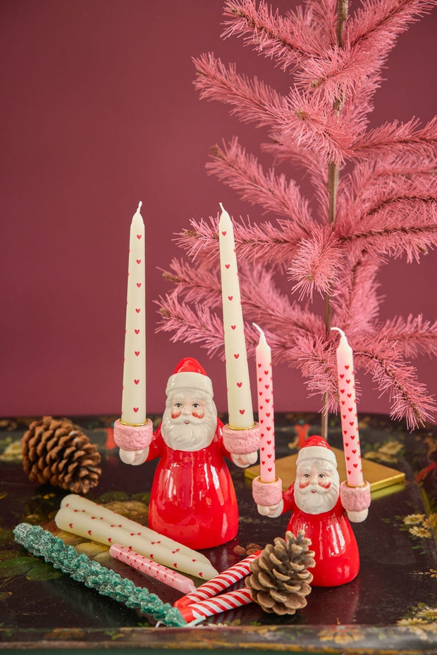 Large Santa Claus Ceramic Candle Holder