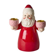 Large Santa Claus Ceramic Candle Holder
