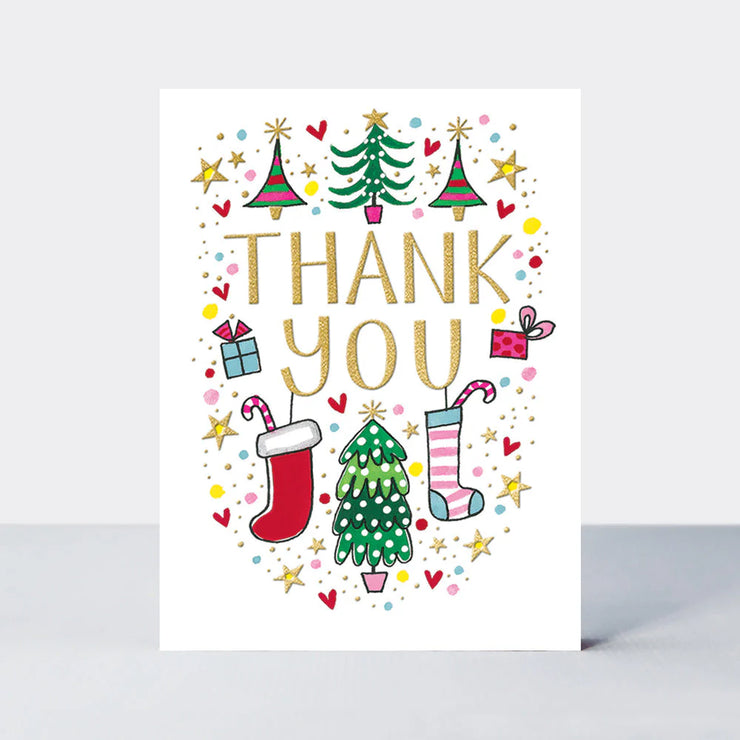 Pack of 10 Notecards - Christmas Thank You