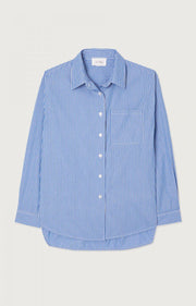 American Vintage Zatybay Shirt - Aqua Stripes