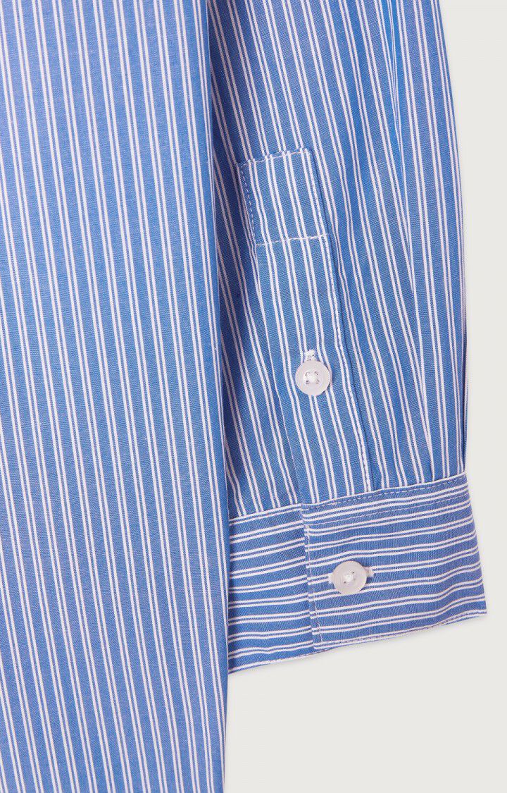 American Vintage Zatybay Shirt - Aqua Stripes