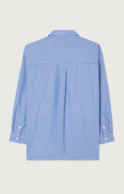 American Vintage Zatybay Shirt - Aqua Stripes