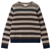 Jumper 1234 Gradient Stripe Cashmere Crew - Browns