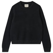 Jumper 1234 Contrast Lurex Rib Cashmere Crew Neck