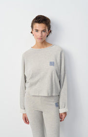 American Vintage Zofbay Grey Retro Sweatshirt