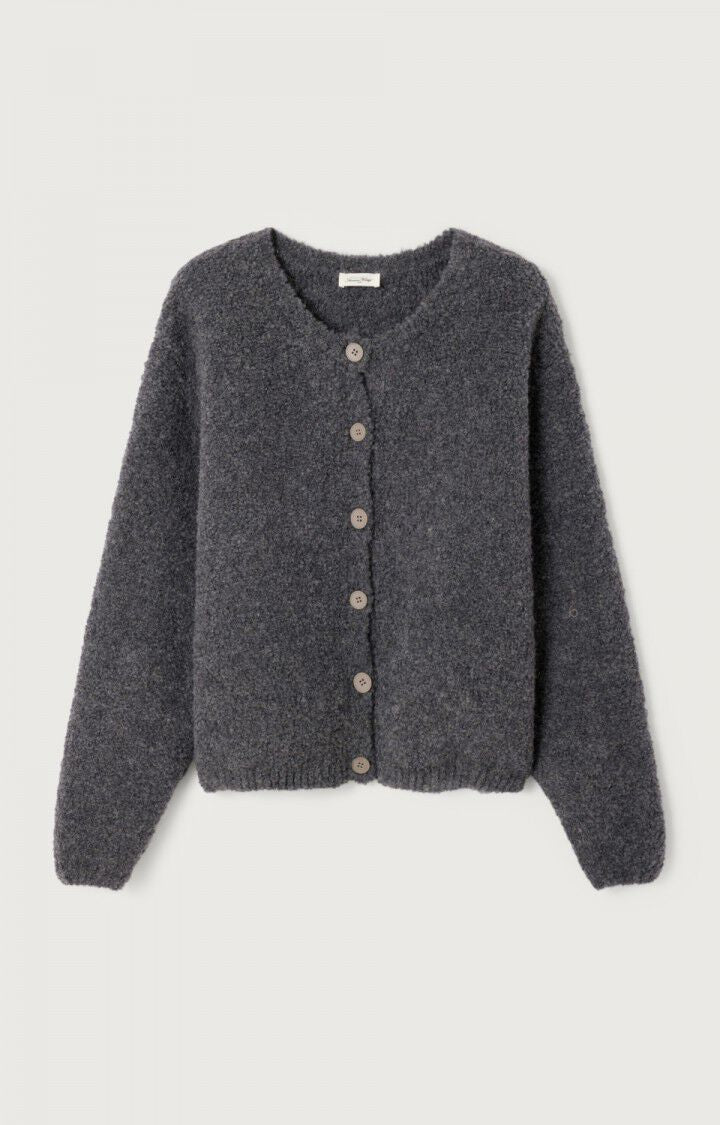 American Vintage Zolly Cardigan in Metal Chine