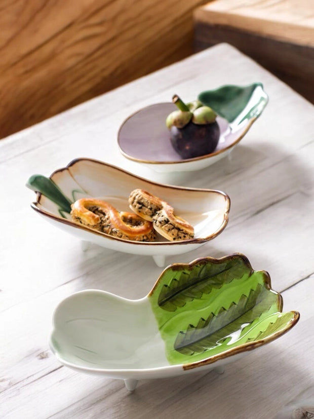 Vegetable Shape Snacks & Sauce Dishes