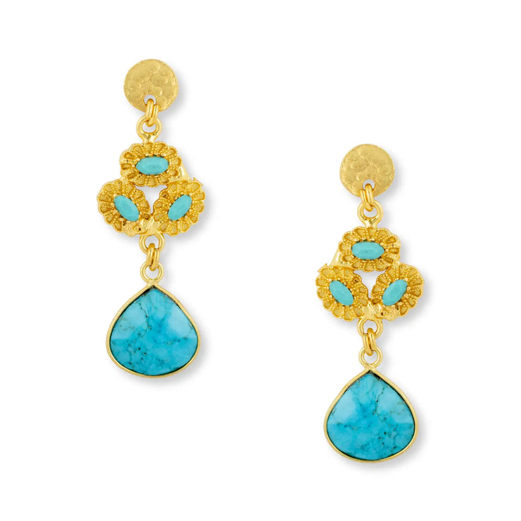 Ashiana Anika Earrings - Turquoise