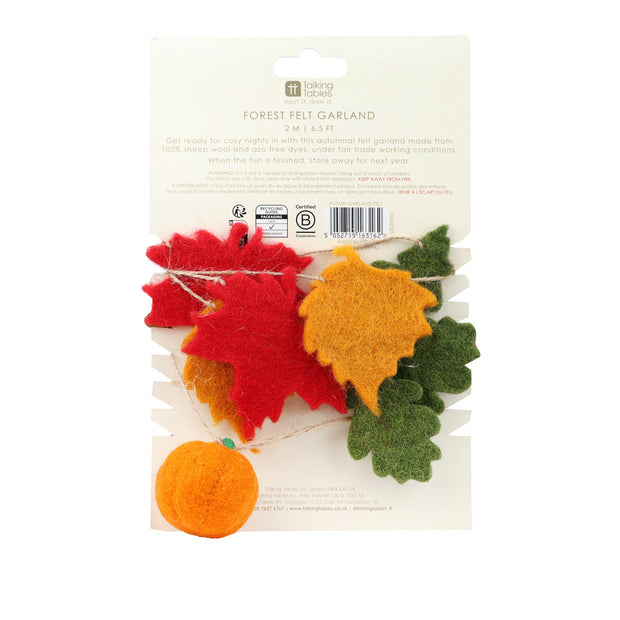 Autumn Hues Felt Garland