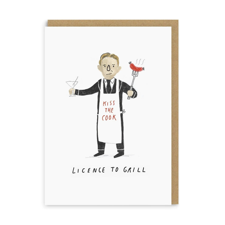 Licence To Grill Greeting Card