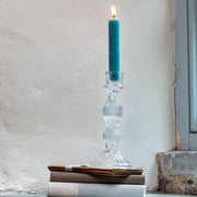 Bella Clear Glass Candlestick
