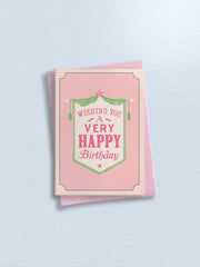 Flora Fricker Happy Birthday Banner Card