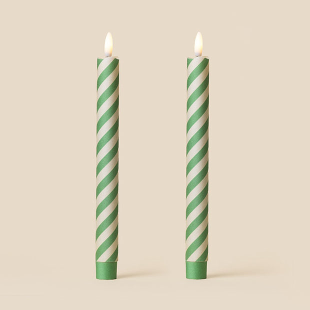 Tinkalink Fabric Wrapped LED Candles x 2 - Barley Twist