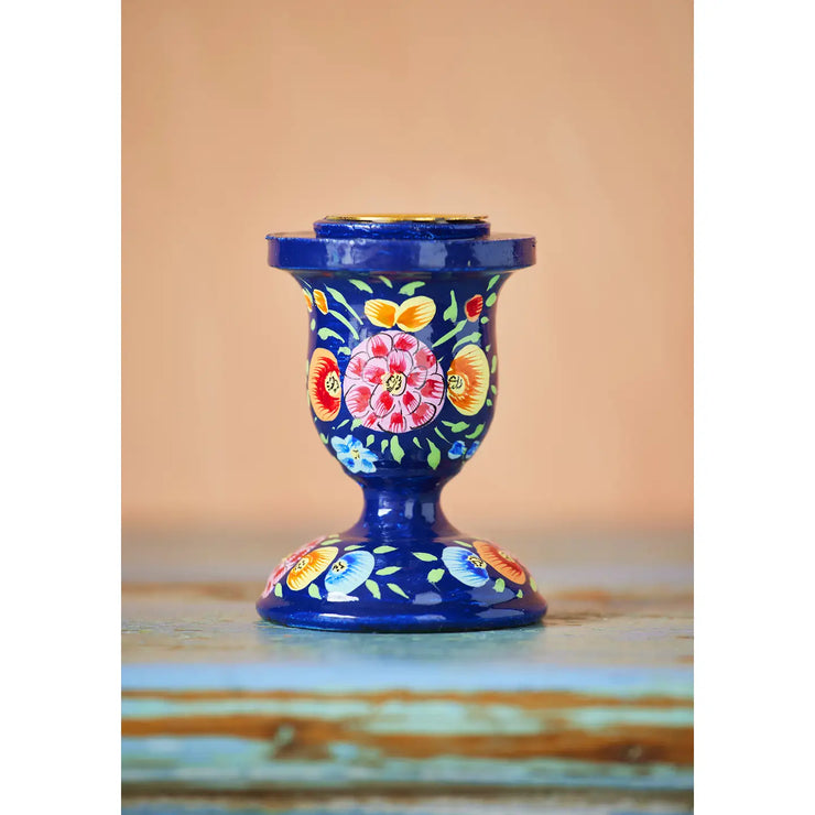 Hand Painted Kashmiri Candlesticks