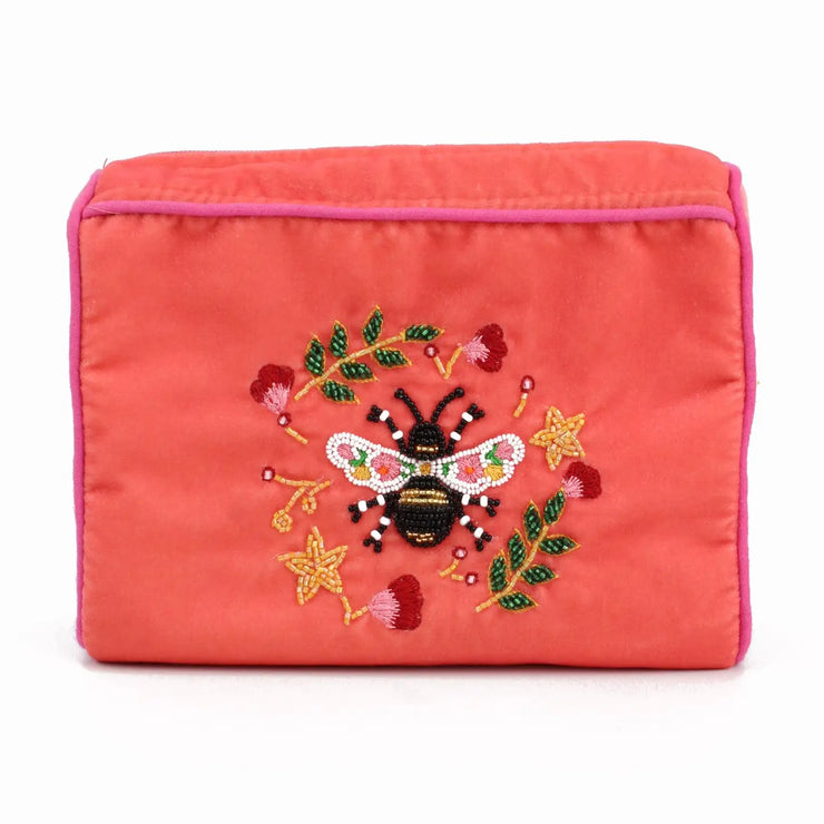 My Doris Medium Pouch - Floral Bee