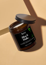 Aery Black Oak Jar Candle - Cedarwood, Cardamom & Nutmeg