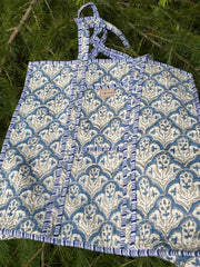 Twizzell Indian Block Print Tote Bags