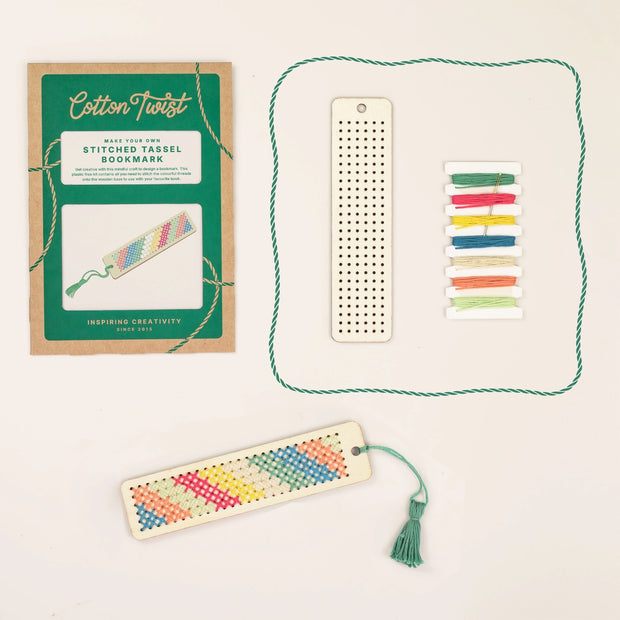 Cotton Twist Make Your Own Stitched Bookmark Kit