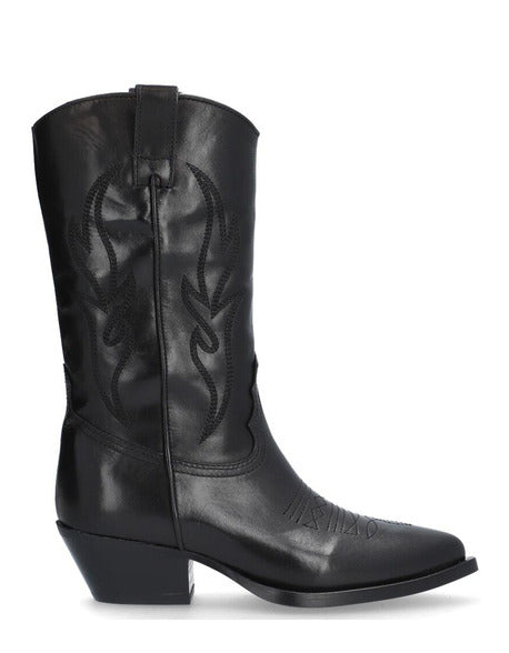 Alpe Black Western Cowboy Boots