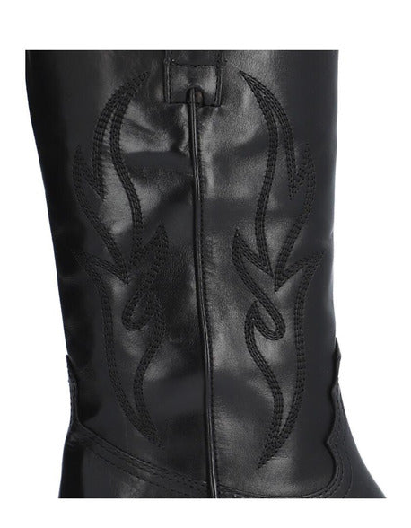 Alpe Black Western Cowboy Boots