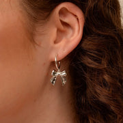 My Doris Silver Bow Earrings