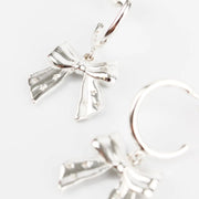 My Doris Silver Bow Earrings