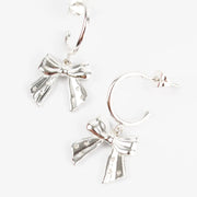 My Doris Silver Bow Earrings