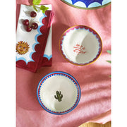 Eleanor Bowmer Set of 2 Nibble Bowls - Electric Coast Cactus & Oyster