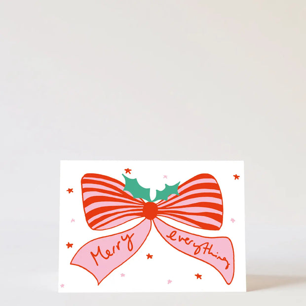 Heather Evelyn Card - Merry Everything Bow