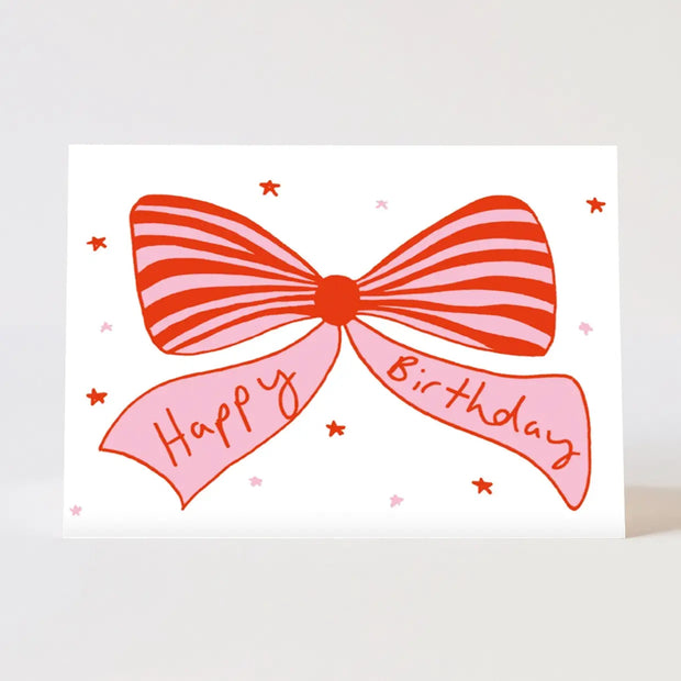 Heather Evelyn Card - Birthday Pink Bow