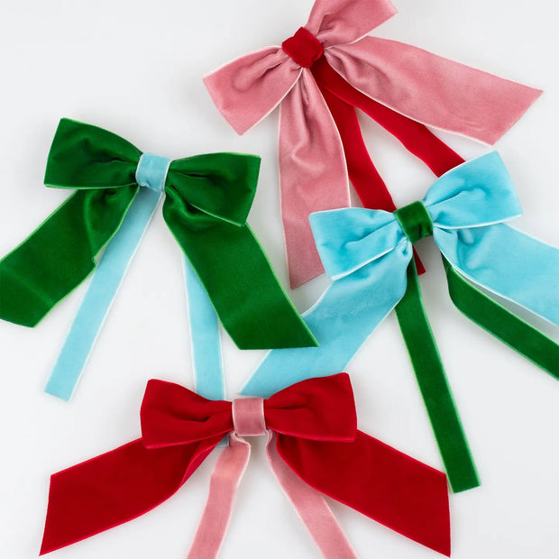 Meri Meri Decorative Velvet Bows - Pack of 4