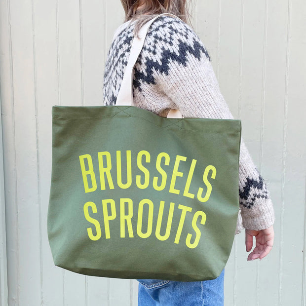 Brussels Sprouts Olive Tote Bag