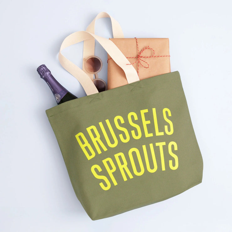 Brussels Sprouts Olive Tote Bag