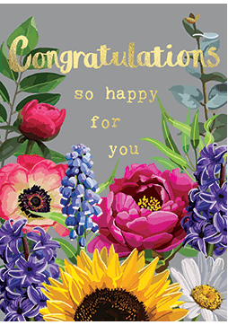 Sarah Kelleher Congratulations So Happy For You Card