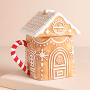 Gingerbread House Mug with Lid