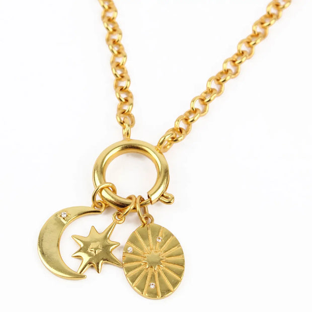 My Doris Gold Charm Necklace