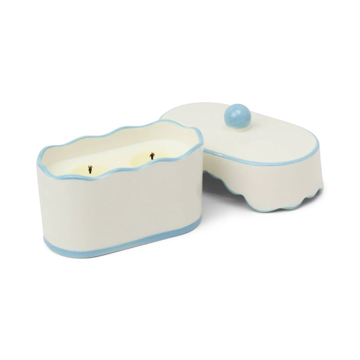 Cherie Ceramic Dish Candle - Lavender & Thyme
