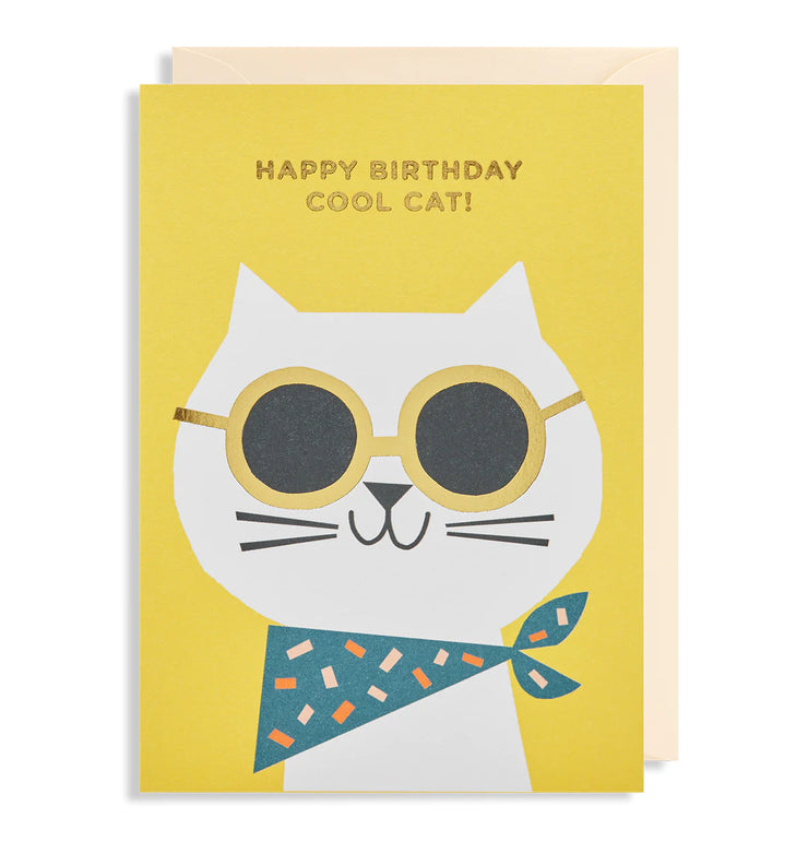 Happy Birthday Cool Cat Card