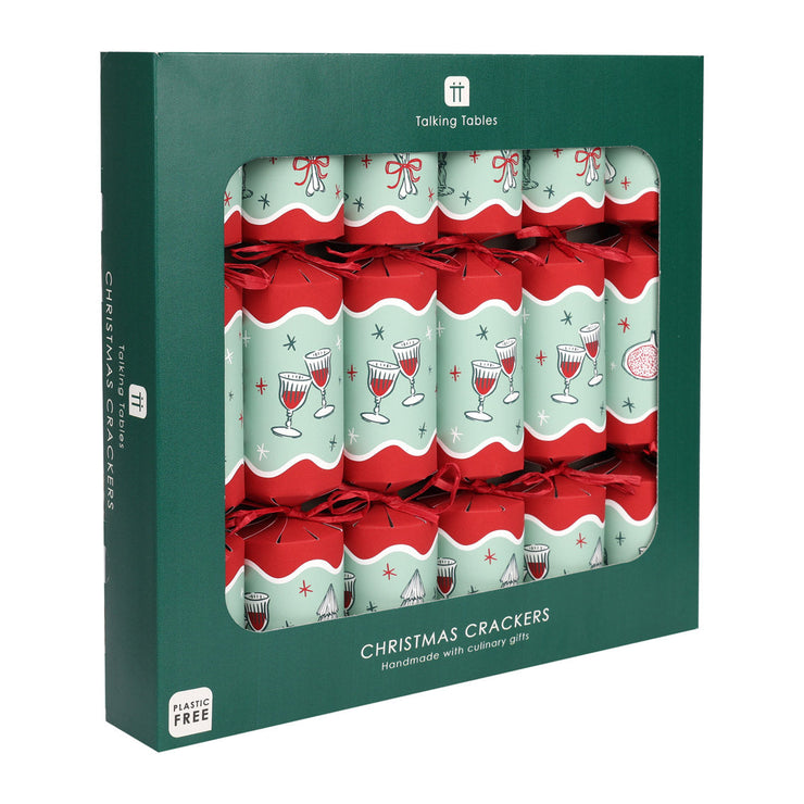 Christmas Crackers Box of 6 - Bon Noel