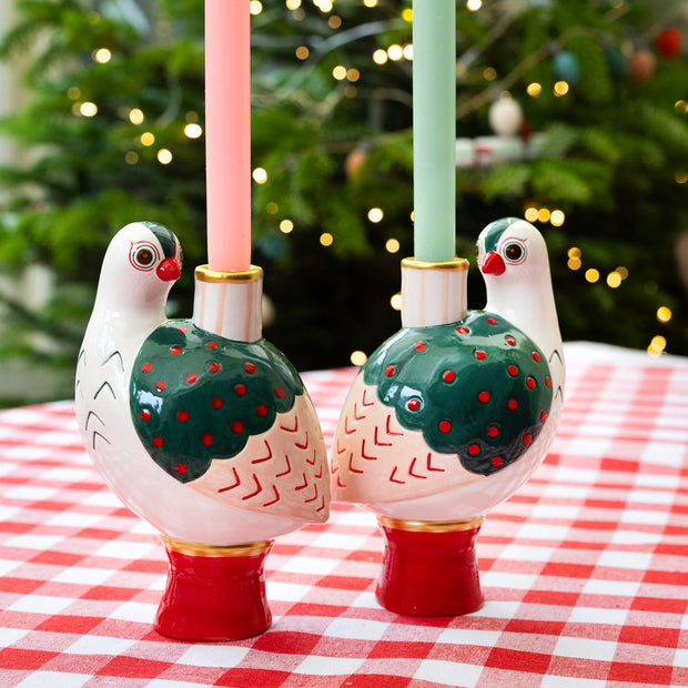 Ceramic Candle Holder - Bird