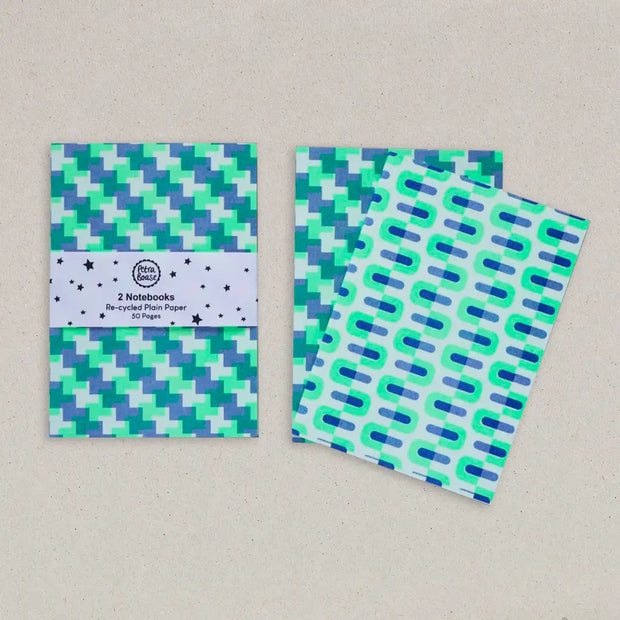 Set of 2 Riso Printed Notebooks