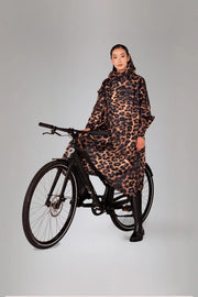 Rainkiss Unisex Recycled Rain Poncho - Dark Leopard