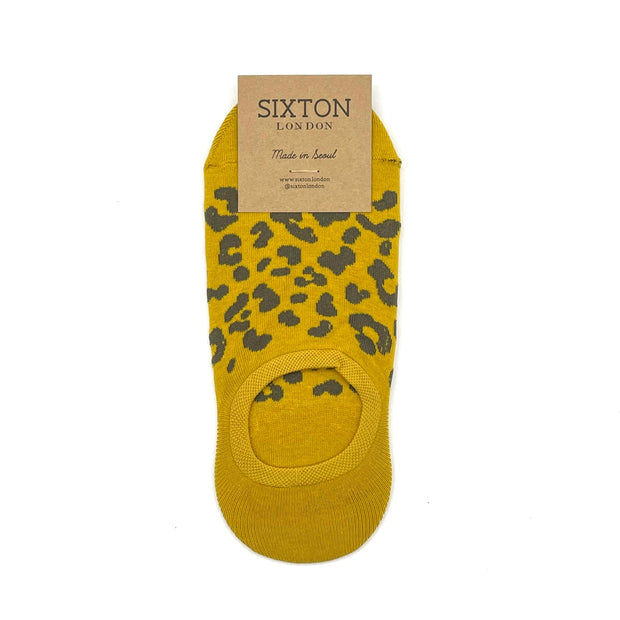 Sixton Leopard Print Trainer Socks