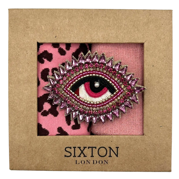 Sixton London Pink Sock Mix with Pin - Duo