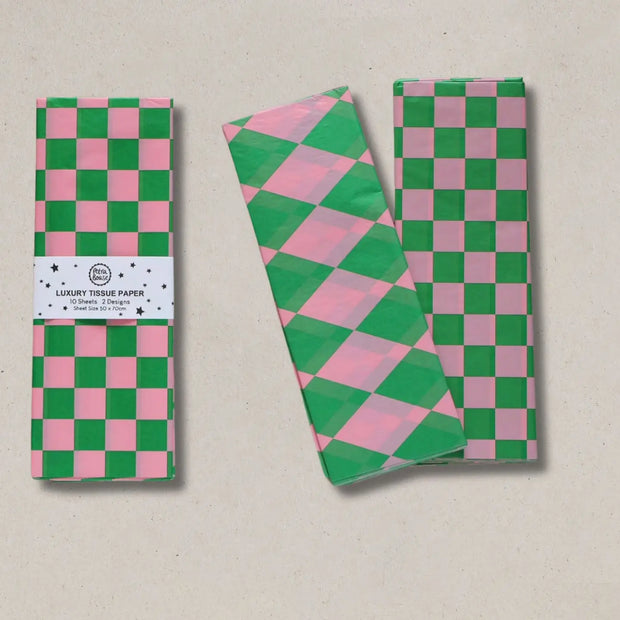 Petra Boase Tissue Paper - Chequerboard
