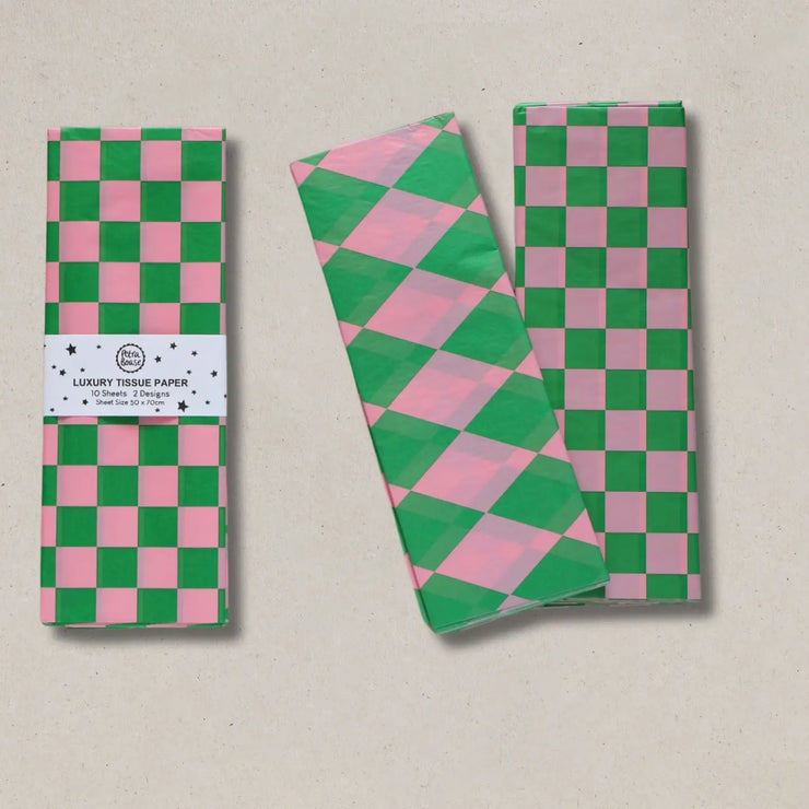 Petra Boase Tissue Paper - Chequerboard