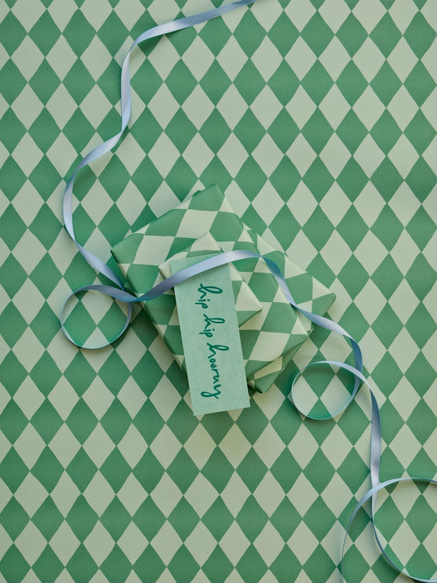 Heather Evelyn Gift Wrap - Diamond Green